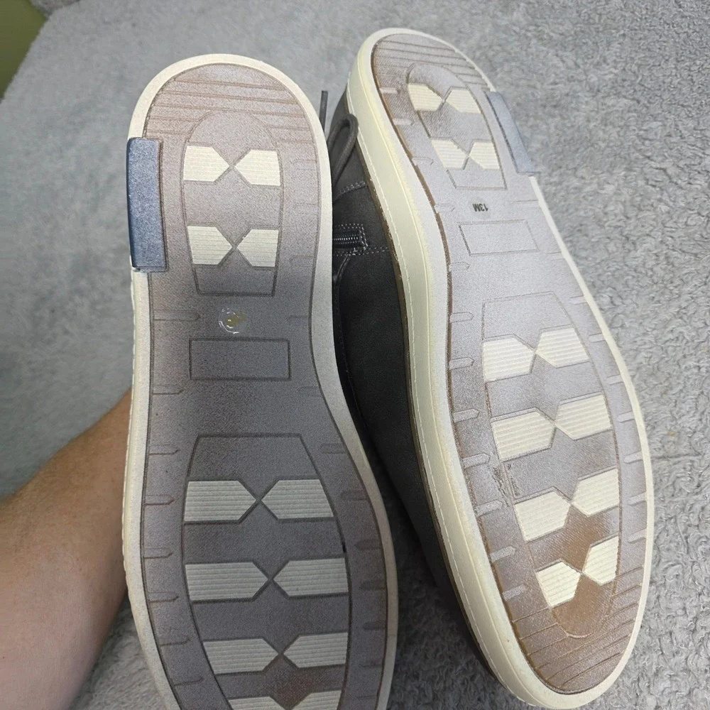 Crown Vintage Mens Chukka Boots Gray Lace Up Side Zip‎ Sz 13M 46 NEW